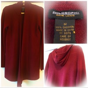 ✨✨NWOT✨✨Philosophy Cashmere Open Cardigan✨✨